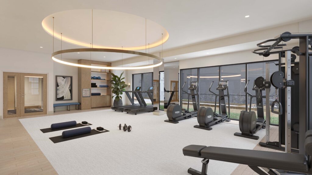 Eleven at Monon Square Fitness Room